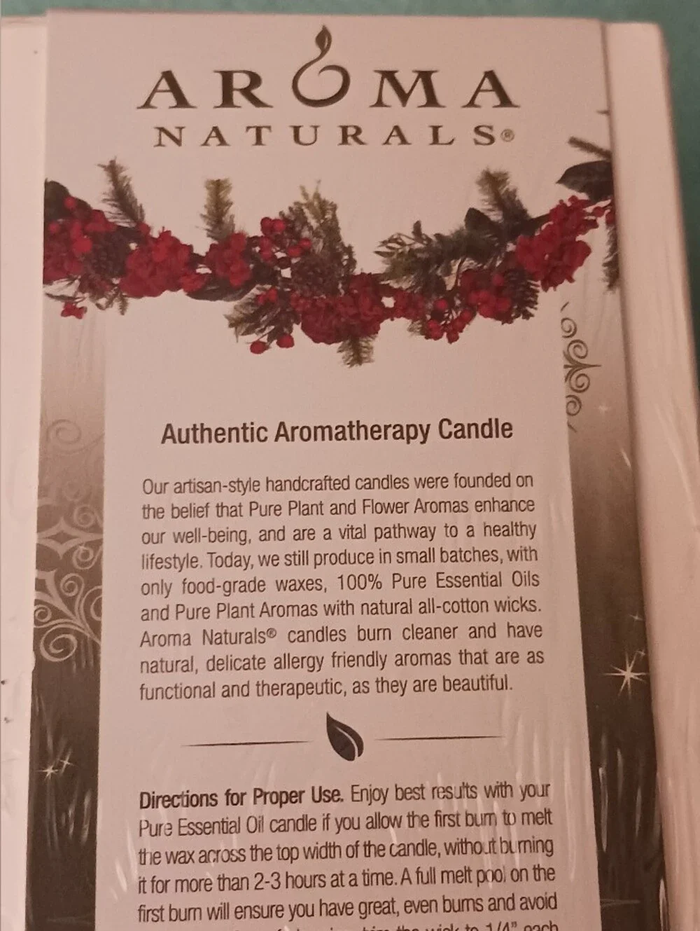 Aroma Natural FRESH FOREST : Juniper, Spruce and Basil 5in Pillar Candle NEW